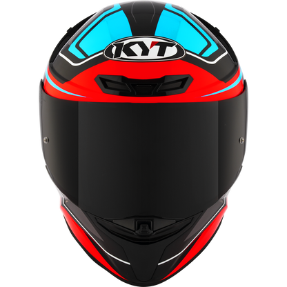 KYT TT-Revo Overtech Helmet - Black Fuxia