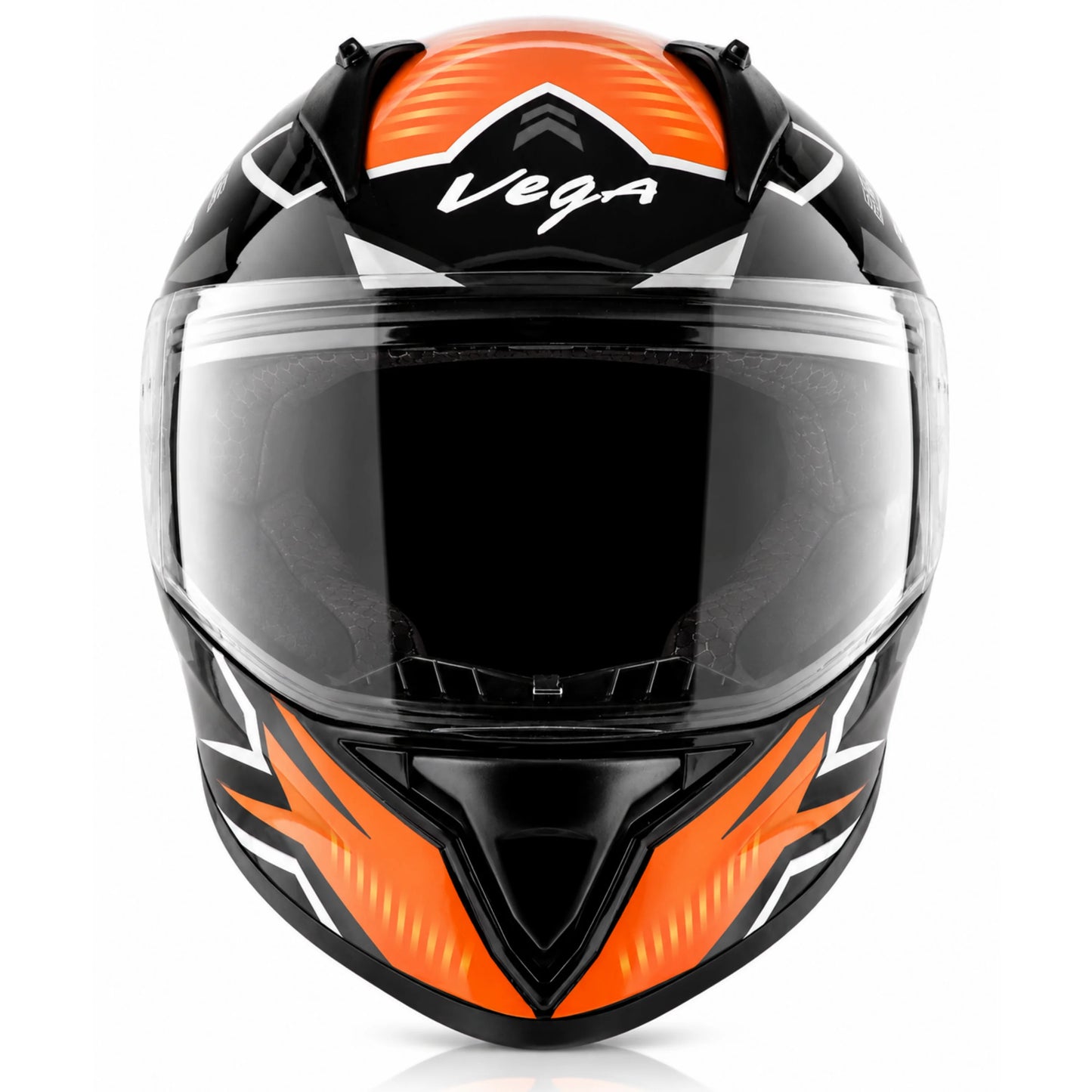 Vega Bolt Elves Helmet - Black Orange