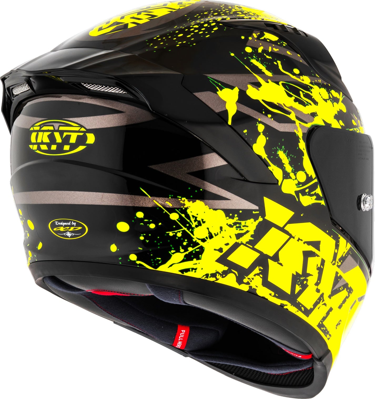 KYT Striker 2V Neutron Helmet - Yellow