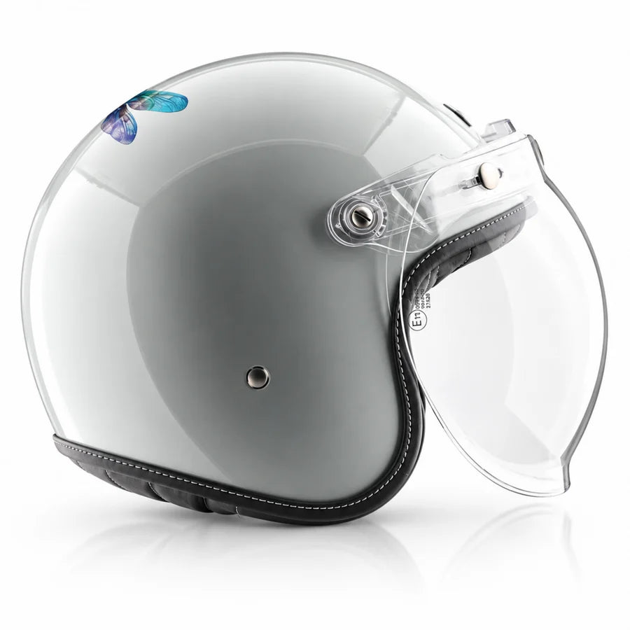 Axor Retro Jet Flyy Helmet - Pearl White Blue