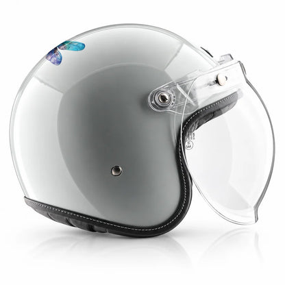 Axor Retro Jet Flyy Helmet - Pearl White Blue