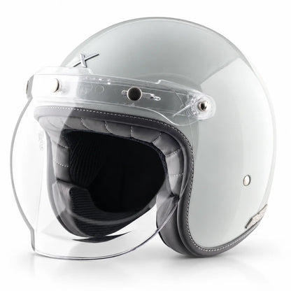 Axor Retro Jet Flyy Helmet - Pearl White Blue