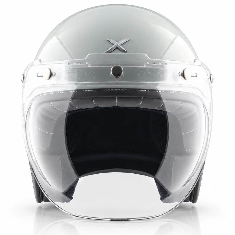 Axor Retro Jet Flyy Helmet - Pearl White Blue