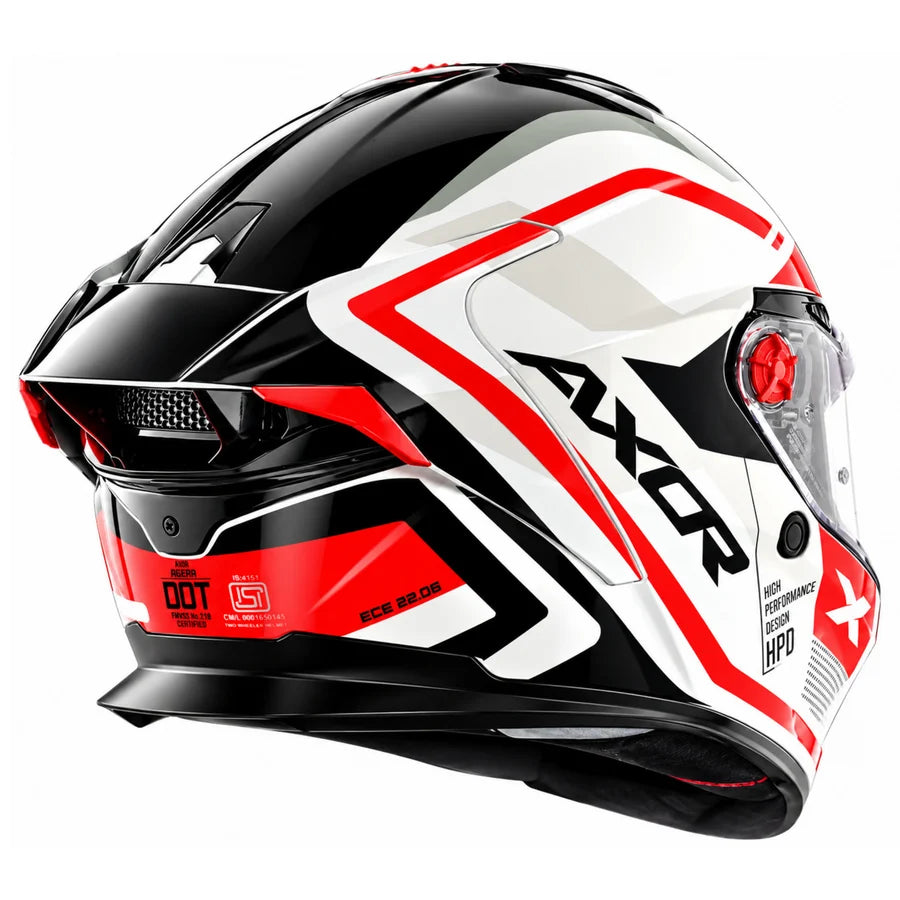 AXOR Agera Starry Helmet - White Red