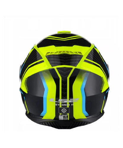 LS2 FF800 STORM II TRACKER HELMET - BLACK HV YELLOW