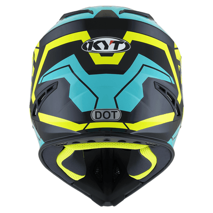 KYT Jumpshot Helmet - Black/Aqua