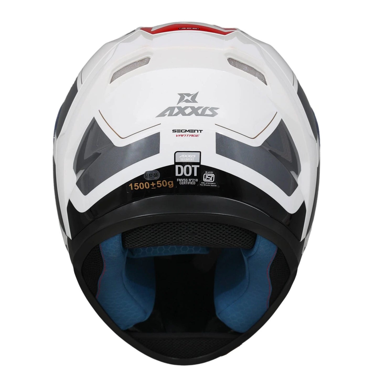 AXXIS SEGMENT VANTAGE A5 HELMET - GLOSS WHITE RED