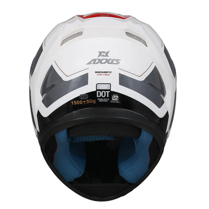 AXXIS SEGMENT VANTAGE A5 HELMET - GLOSS WHITE RED