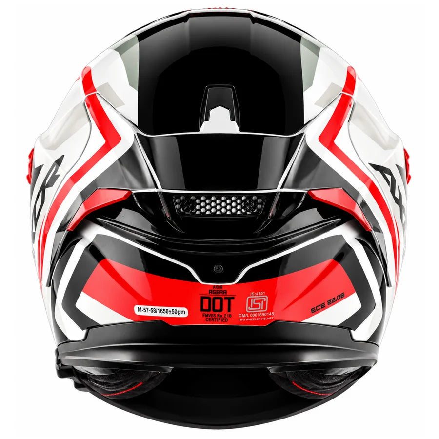 AXOR Agera Starry Helmet - White Red