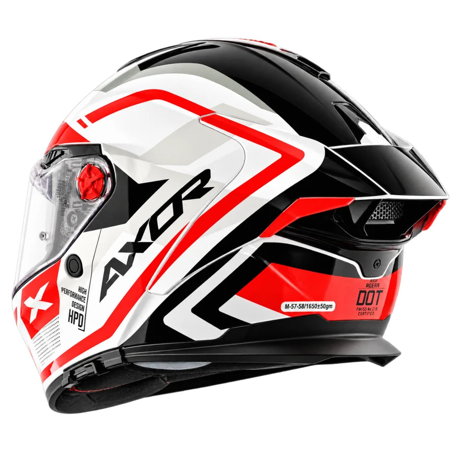 AXOR Agera Starry Helmet - White Red