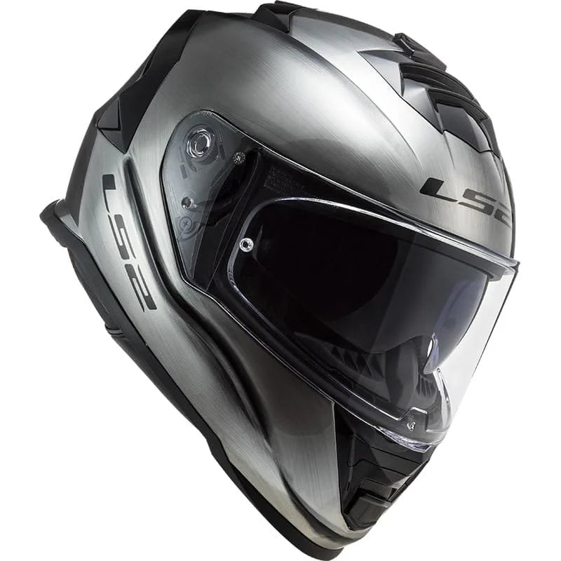 LS2 FF800 Storm II Solid Jeans Helmet - Titanium Gloss