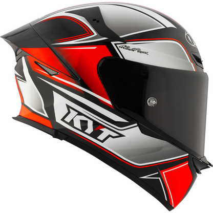 KYT TT-Revo Tourist Helmet - Red Fluo
