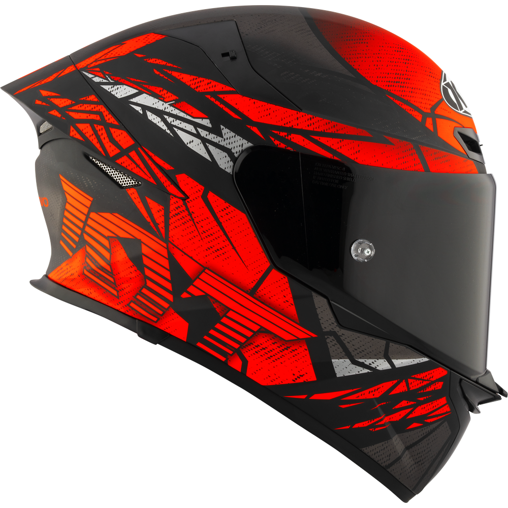 KYT TT-Revo Combustion Helmet - Matt Red