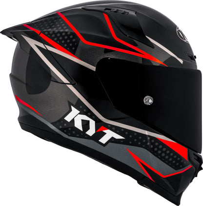 KYT Striker SV Davo Replica Helmet - Red Fluo