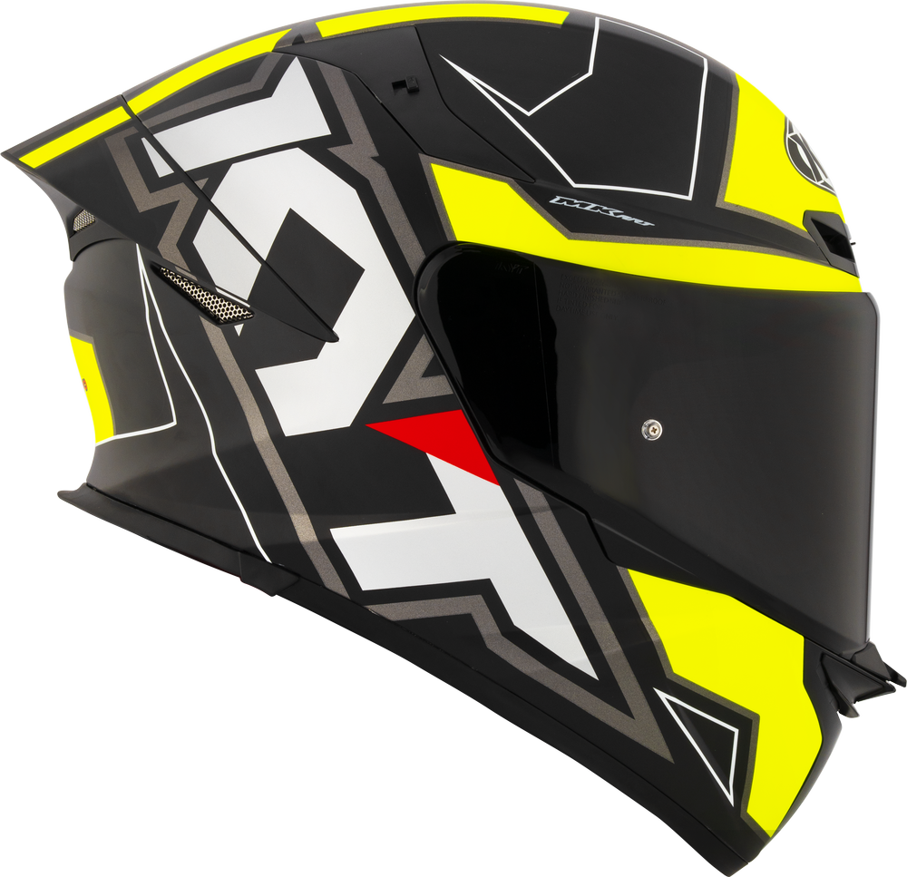 KYT TT-Revo Electron Helmet - Matt Black Yellow