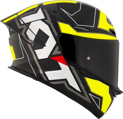 KYT TT-Revo Electron Helmet - Matt Black Yellow