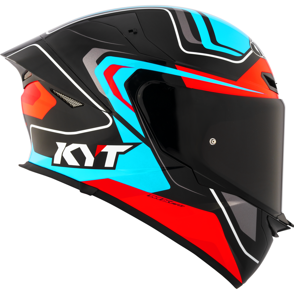 KYT TT-Revo Overtech Helmet - Black Fuxia