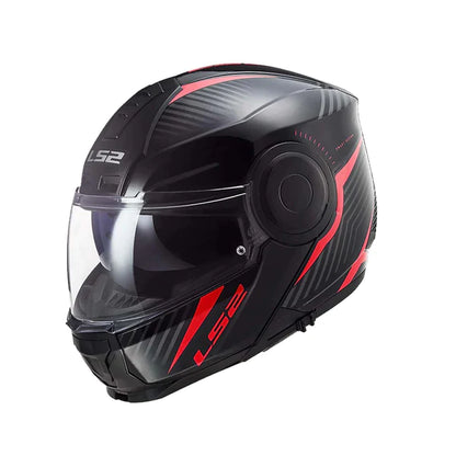 LS2 FF902 SCOPE SKID HELMET - GLOSS BLACK RED