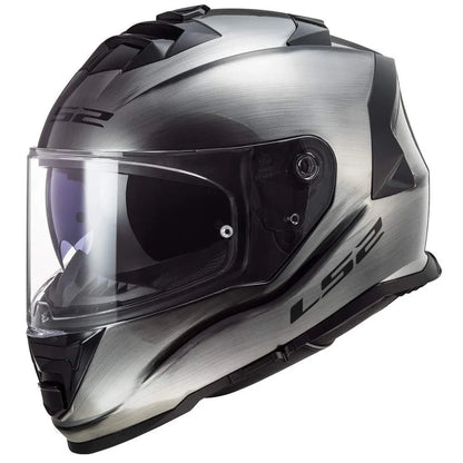 LS2 FF800 Storm II Solid Jeans Helmet - Titanium Gloss