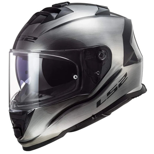 LS2 FF800 Storm II Solid Jeans Helmet - Titanium Gloss