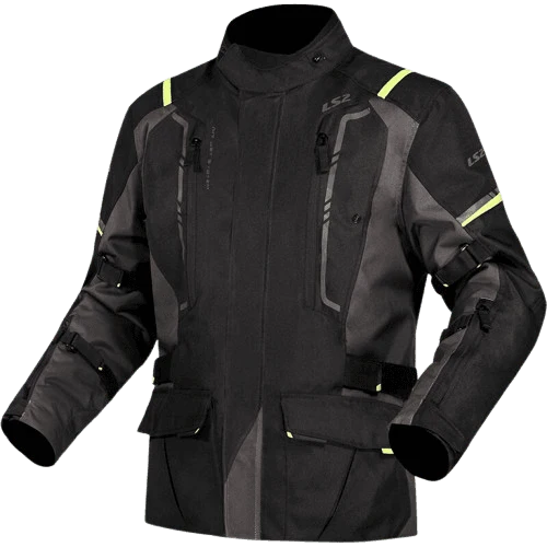 LS2 Narvik Jacket - Grey Black Hi-Vi Yellow