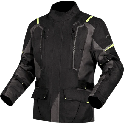 LS2 Narvik Jacket - Grey Black Hi-Vi Yellow