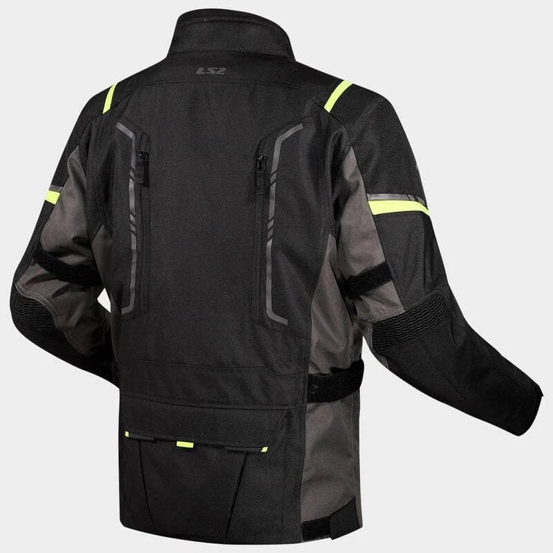 LS2 Narvik Jacket - Grey Black Hi-Vi Yellow