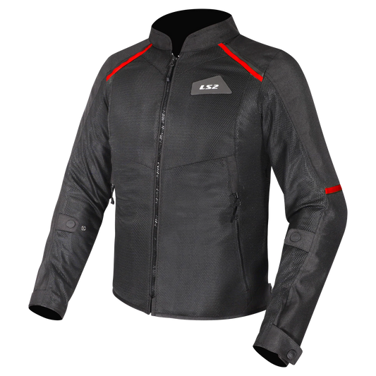 LS2 Breeze Jacket - Black Red