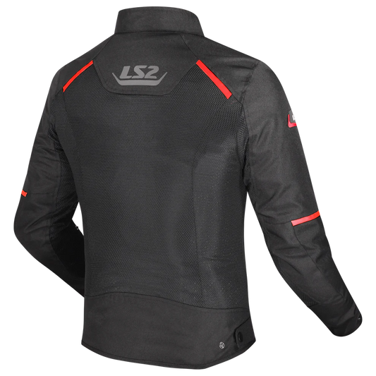LS2 Breeze Jacket - Black Red