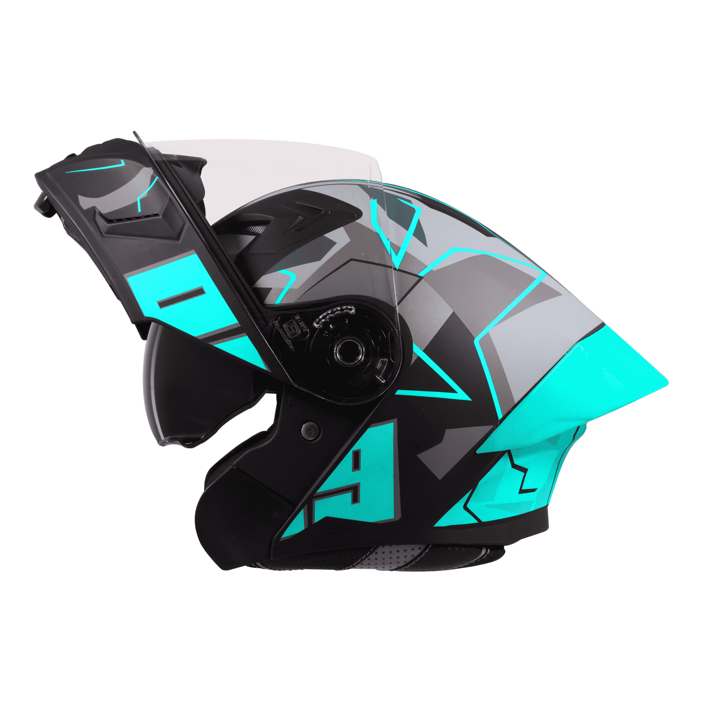 STEELBIRD SBA-20 ISS 09 HELMET - GLOSSY BLACK WITH JAZZ BLUE
