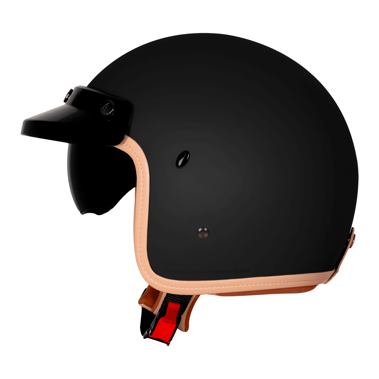 STEELBIRD SBH-68 ISS VINTAGE DOT 2.O HELMET - GLOSSY/MATT BLACK