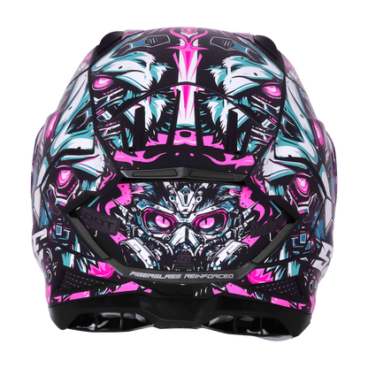 STEELBIRD SBH-61 ISS SXE SP1 HELMET - GLOSSY BLACK WITH PURPLE