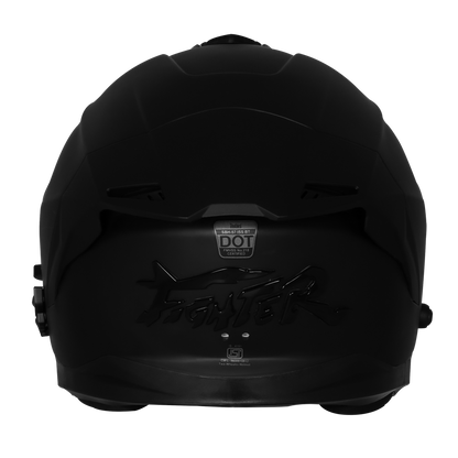 STEELBIRD SBH-57 ISS BT FIGHTER BASS X HELMET - GLOSSY BLACK