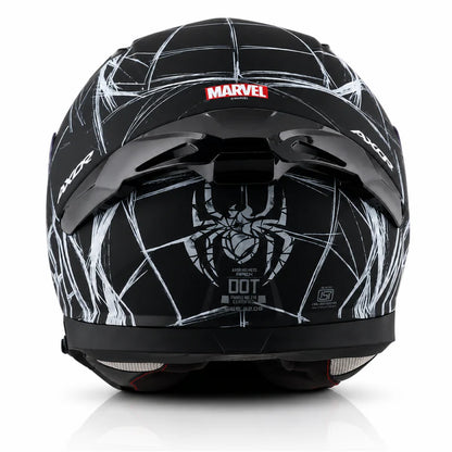 AXOR Apex Marvel Spider Man Edition Helmet - DULL BLACK WHITE