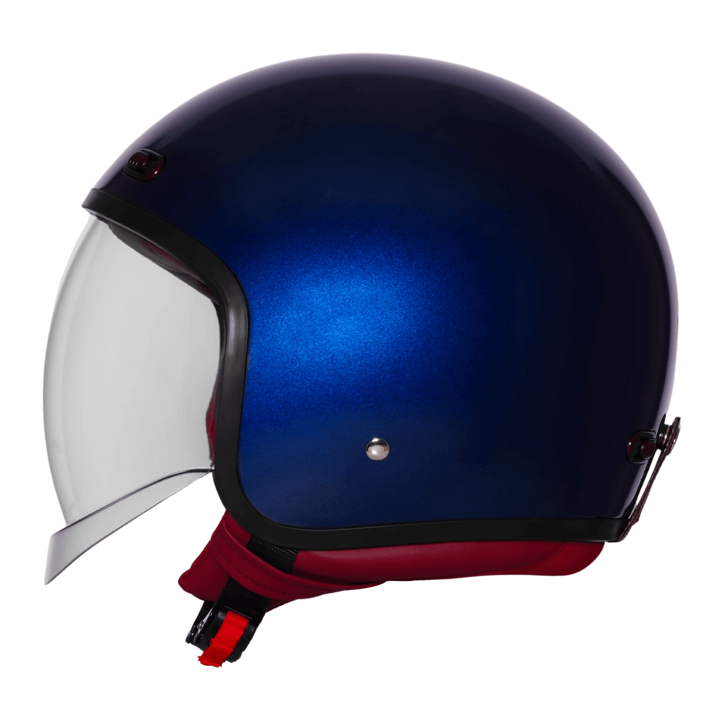 STEELBIRD SBH-67 VINTAGE DOT 5.O HELMET - GLOSSY ARMADA BLUE