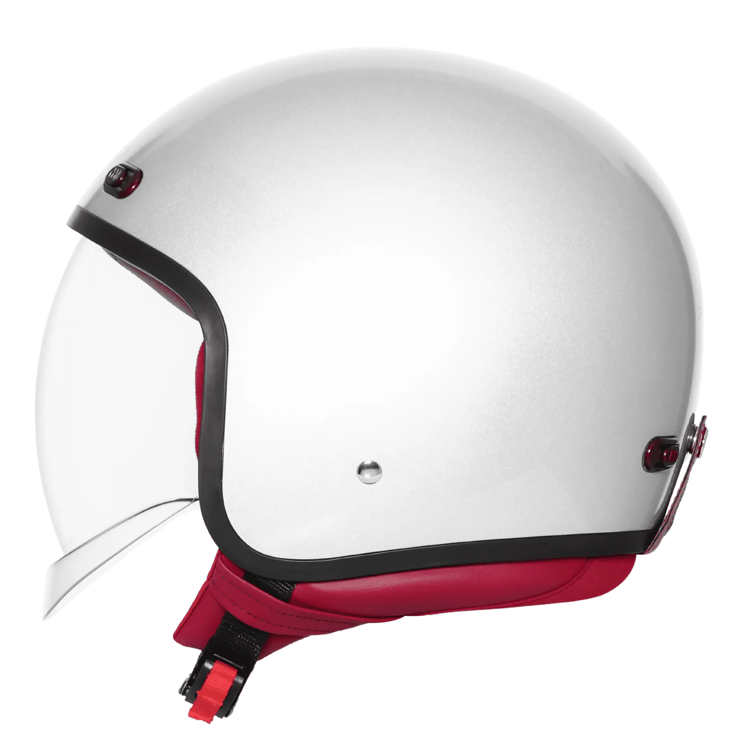 STEELBIRD SBH-67 VINTAGE DOT 5.O HELMET - GLOSSY SILVER