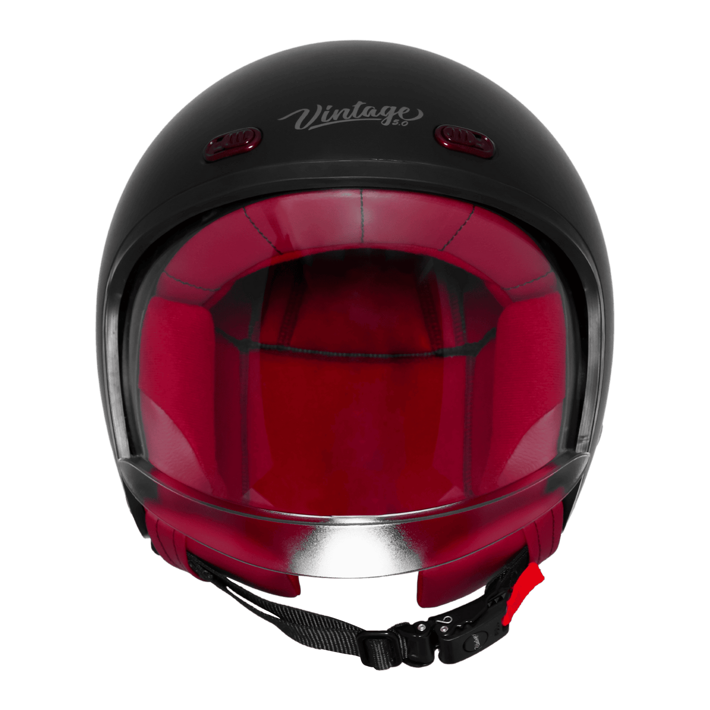 STEELBIRD SBH-67 VINTAGE DOT 5.O HELMET - MATT BLACK