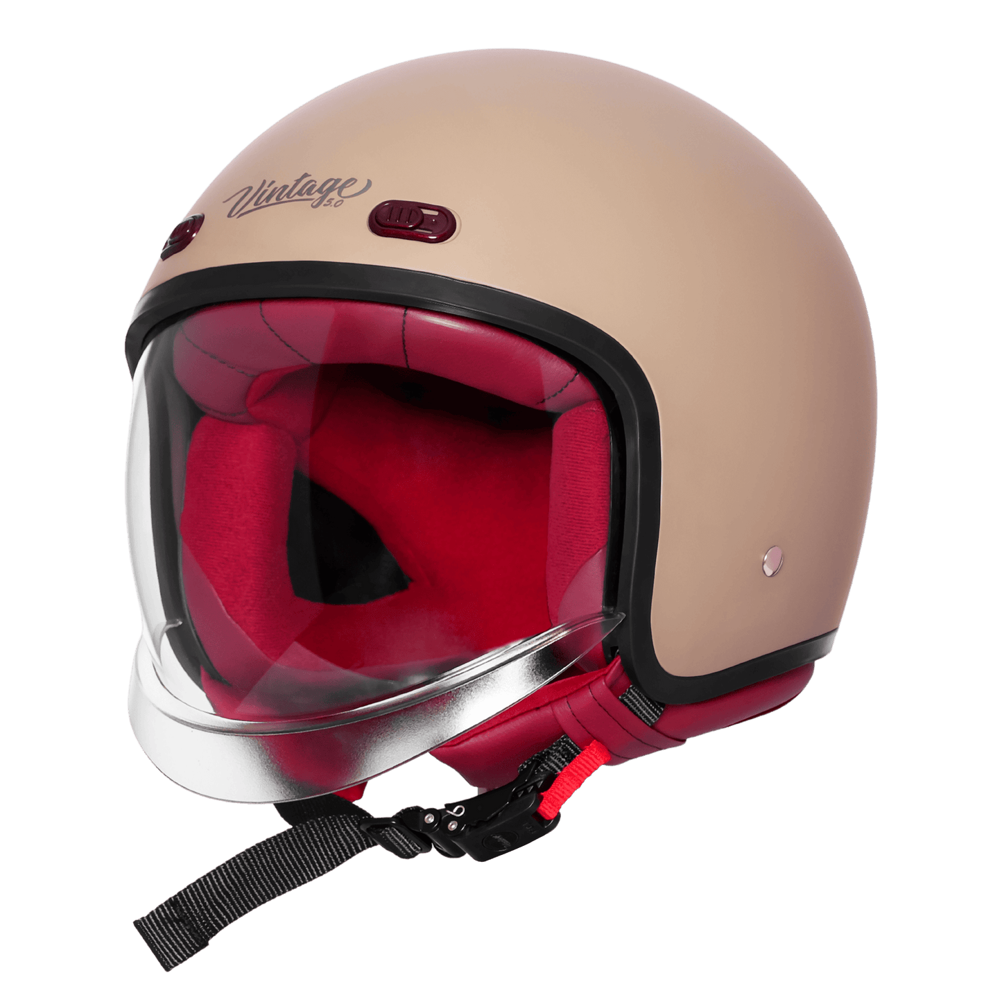 STEELBIRD SBH-67 VINTAGE DOT 5.O HELMET - MATT DESERT STORM