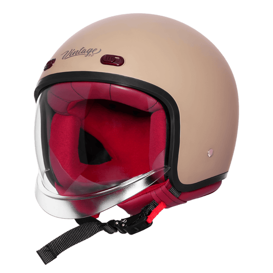 STEELBIRD SBH-67 VINTAGE DOT 5.O HELMET - MATT DESERT STORM