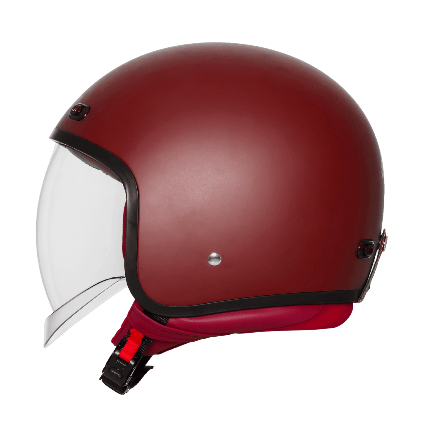 STEELBIRD SBH-67 VINTAGE DOT 5.O HELMET - MATT MAROON