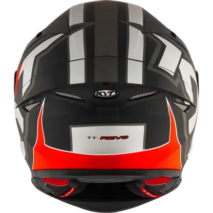 KYT TT-Revo Electron Helmet - Matt Grey Red
