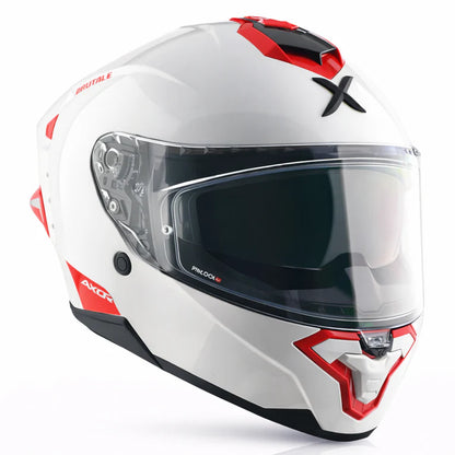 AXOR Brutale Corsa Dual Spoiler Helmet - White Red