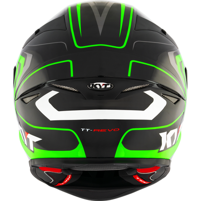 KYT TT-Revo Overtech Helmet - Black Green