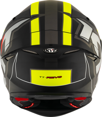 KYT TT-Revo Electron Helmet - Matt Black Yellow