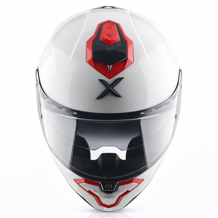 AXOR Brutale Corsa Dual Spoiler Helmet - White Red