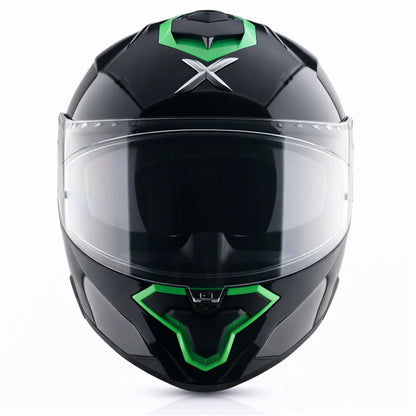 AXOR Brutale Corsa Dual Spoiler Helmet - Black Green