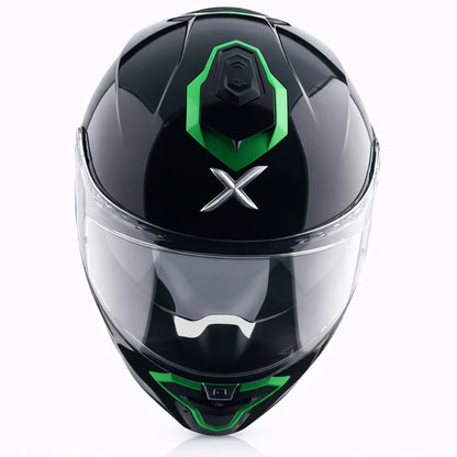 AXOR Brutale Corsa Dual Spoiler Helmet - Black Green