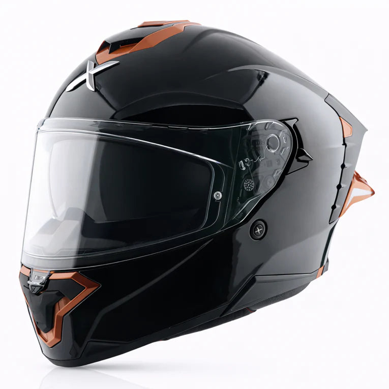 AXOR Brutale Corsa Dual Spoiler Helmet - Black Gold Orange