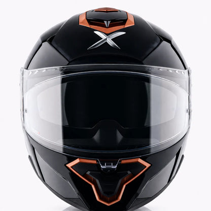 AXOR Brutale Corsa Dual Spoiler Helmet - Black Gold Orange