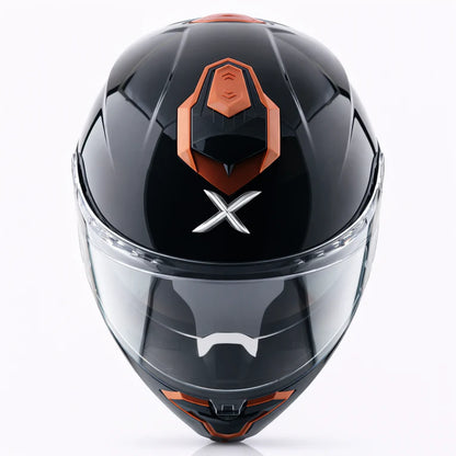 AXOR Brutale Corsa Dual Spoiler Helmet - Black Gold Orange